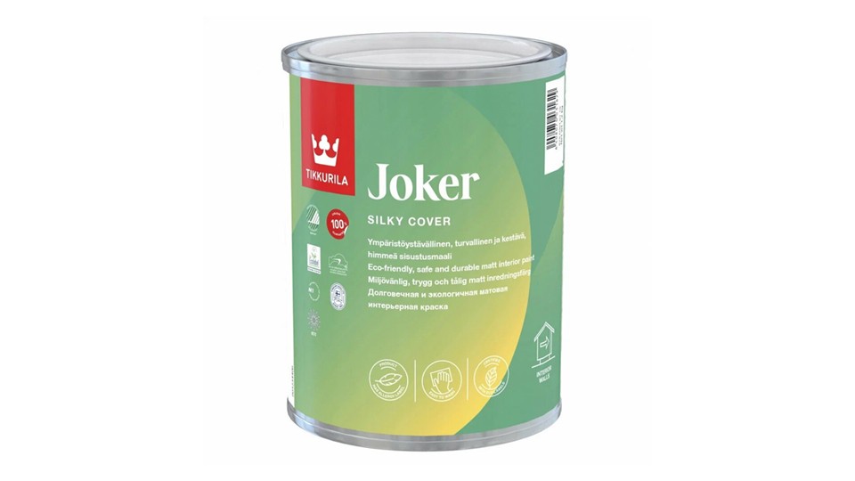 Краска для стен и потолков акрилатная Tikkurila Joker матовая база-C 0,9 л