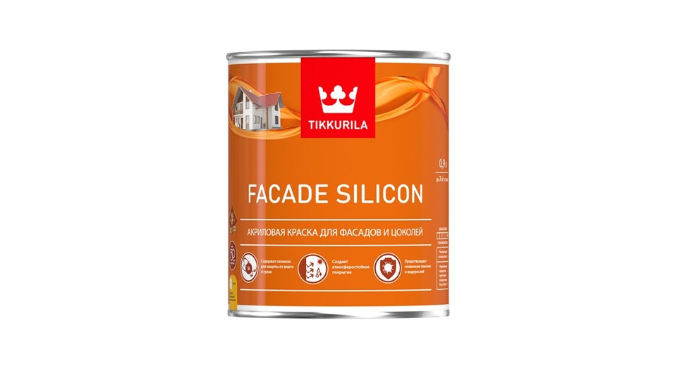 Acrylate paint for mineral facades Tikkurila Facade Silicon extra-matte base-VVA 2,7 l