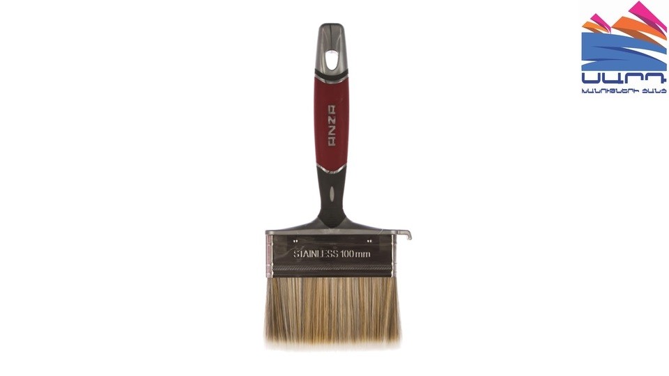 Flat brush ANZA ELITE synthetic, 100mm