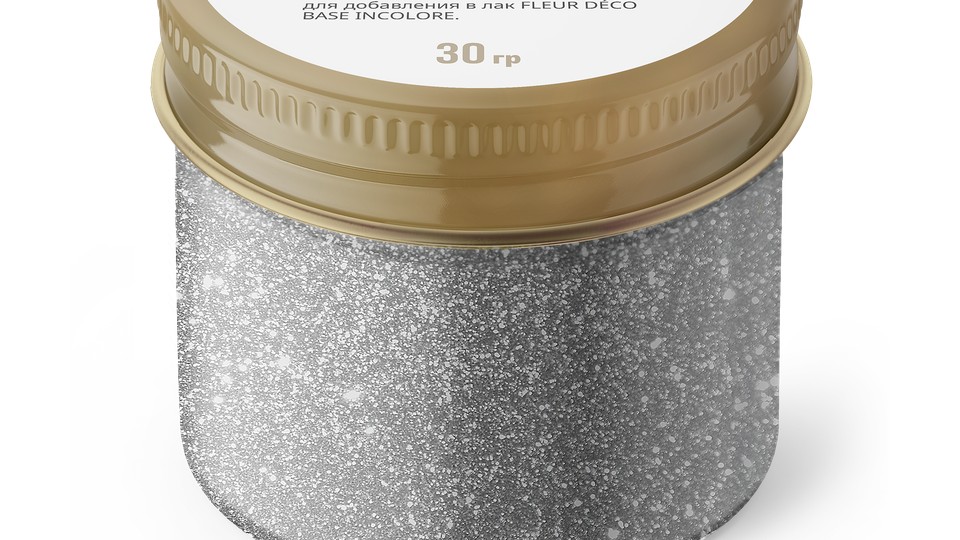 Դեկորատիվ փայլ արծաթագույն Lucente Glitter argento 30գր