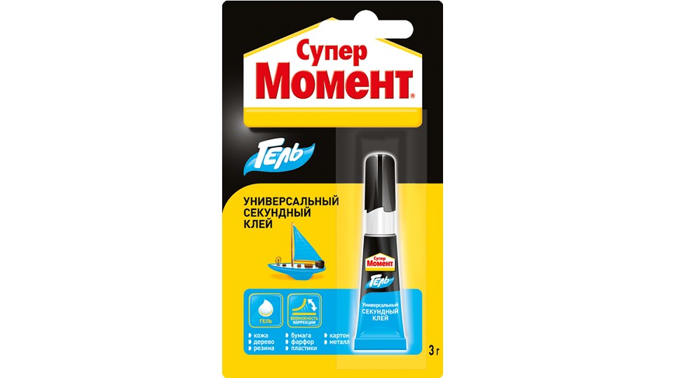 Universal glue gel Супер Момент Гель 3 g