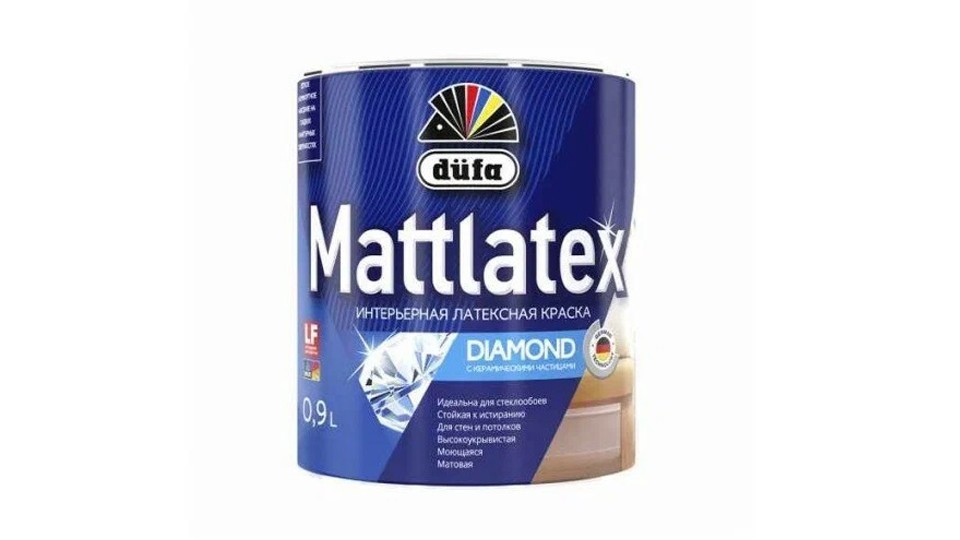 Paint for walls and ceilings for wet rooms latex Dufa Mattlatex RD100 matte white 10 l