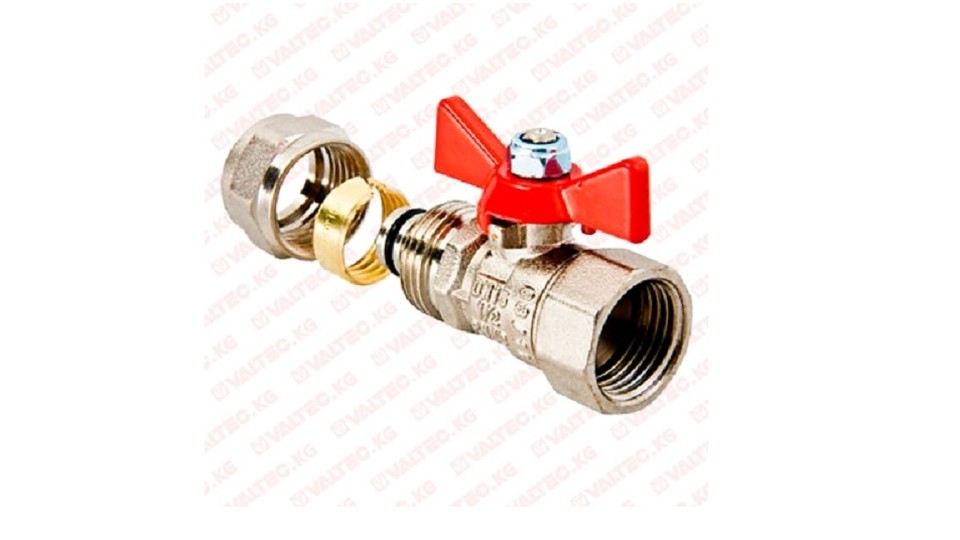 Ball valve 16x 1/2" BP butterfly