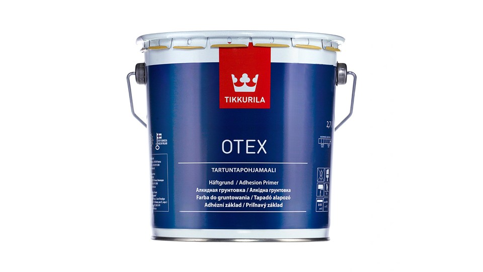 Грунт адгезионный алкидный Tikkurila Otex база-C 0,9 л