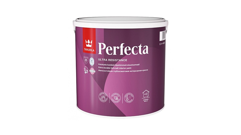 Paint for walls and ceilings Tikkurila Perfecta extra-matt base-C 9 l