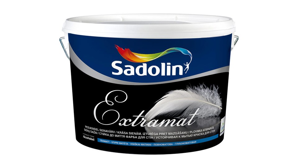 Краска для стен акриловая Sadolin Inova Extramat глубокоматовая база-BW 2,5 л