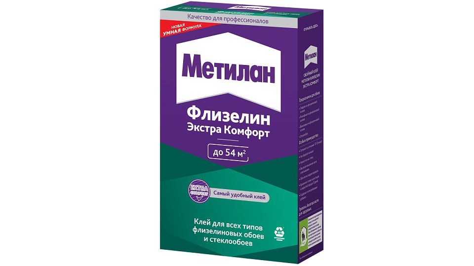 Клей обойный для флизелиновых обоев Metylan Флизелин Экстра Комфорт 300 г