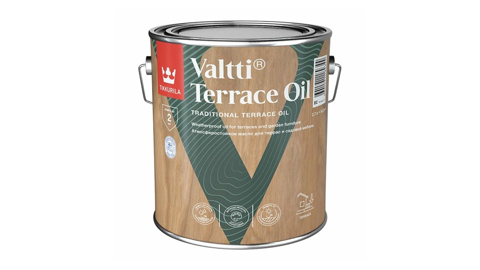 Wood protection oil Tikkurila Valtti Terrace Oil base-EC 2,7 l