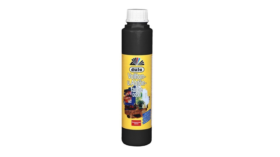 Water dispersion colorant Dufa Vollton und Abtonfarbe D230 114 black 750 ml