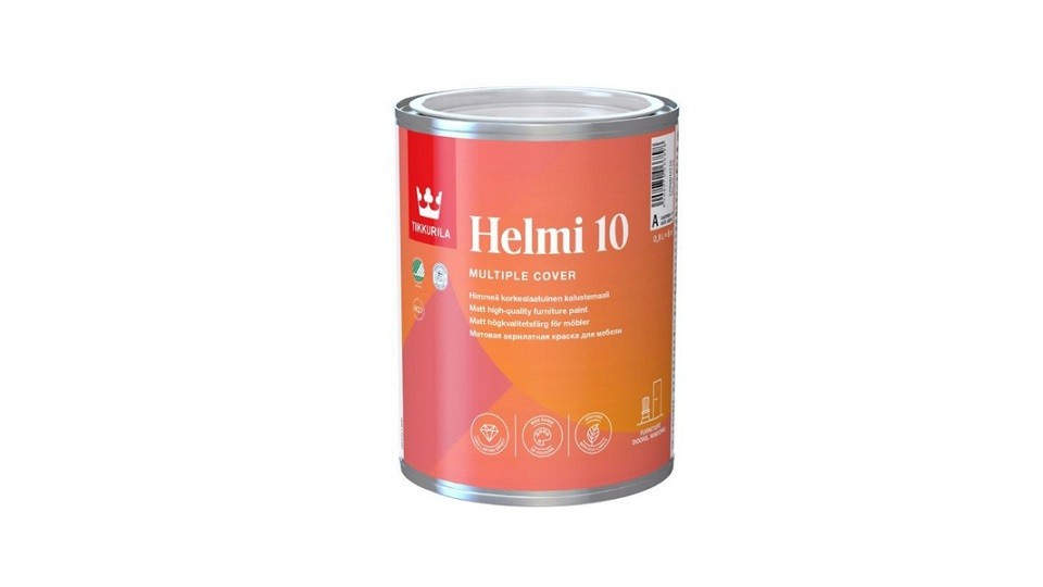 Furniture paint acrylic Tikkurila Helmi 10 matte base A 0.9 l.