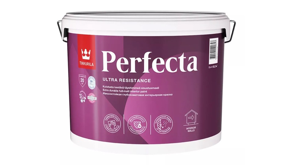 Paint for walls and ceilings Tikkurila Perfecta extra-matt base-A 9 l