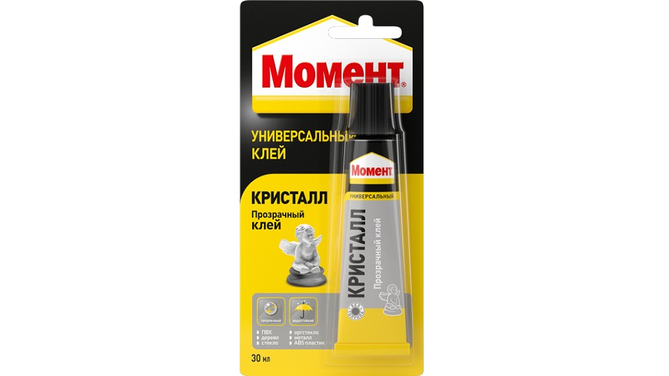 Universal contact polyurethane glue Момент Кристалл 125 ml