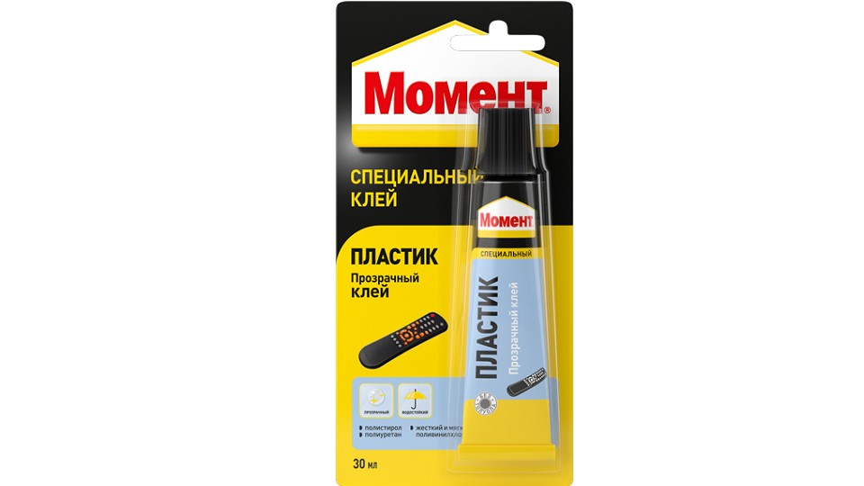 Polyurethane glue for plastic Момент Пластик 30 ml 