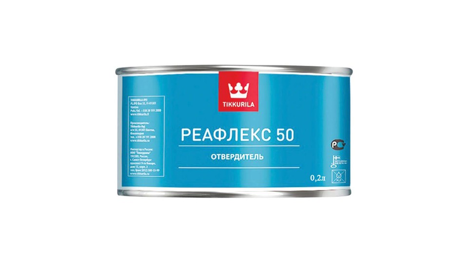 Отвердитель для эпоксидной краски Tikkurila Reaflex 50 0,2 л