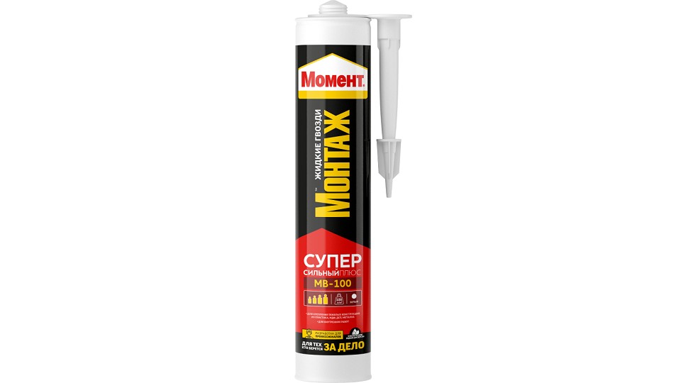 Universal acrylic mounting glue Момент Монтаж Суперсильный Плюс МВ-100 400 g