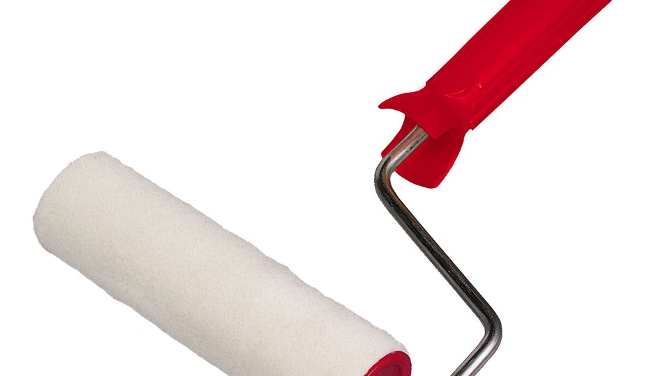 Velur 25cm roller with handle 