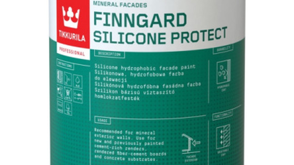 Facade silicone paint Tikkurila Finngard Silicone Protect base C 0.9 l