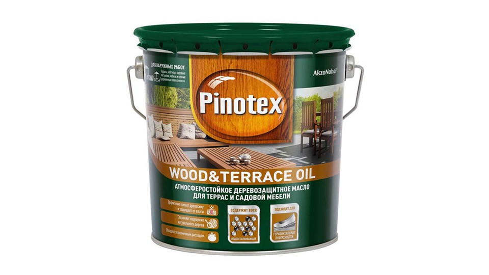 Масло для защиты древесины атмосферостойкое Pinotex Wood&Terrace Oil бесцветный 1 л