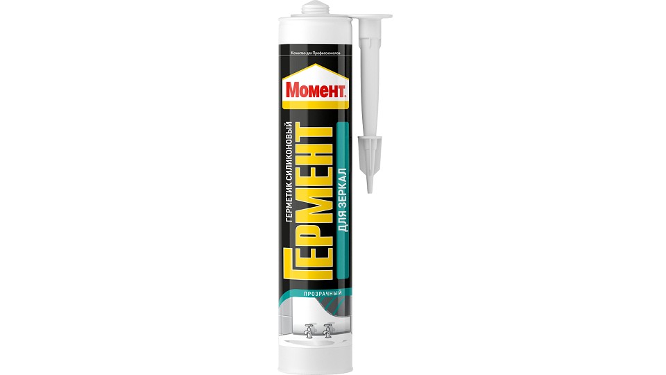 Silicone sealant Момент Гермент for mirrors transparent 280 ml