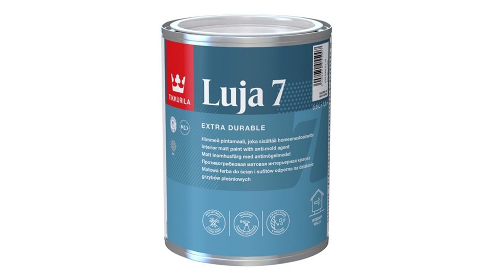 Краска для влажных помещений Tikkurila Luja New 7 матовая база-A 0,9 л