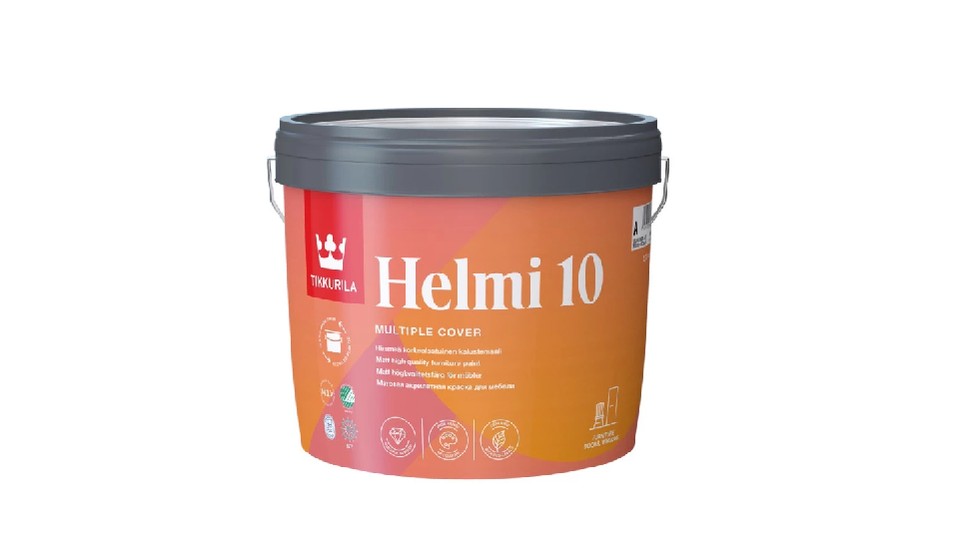 Furniture paint acrylic Tikkurila Helmi 10 matte base A 2.7 l.