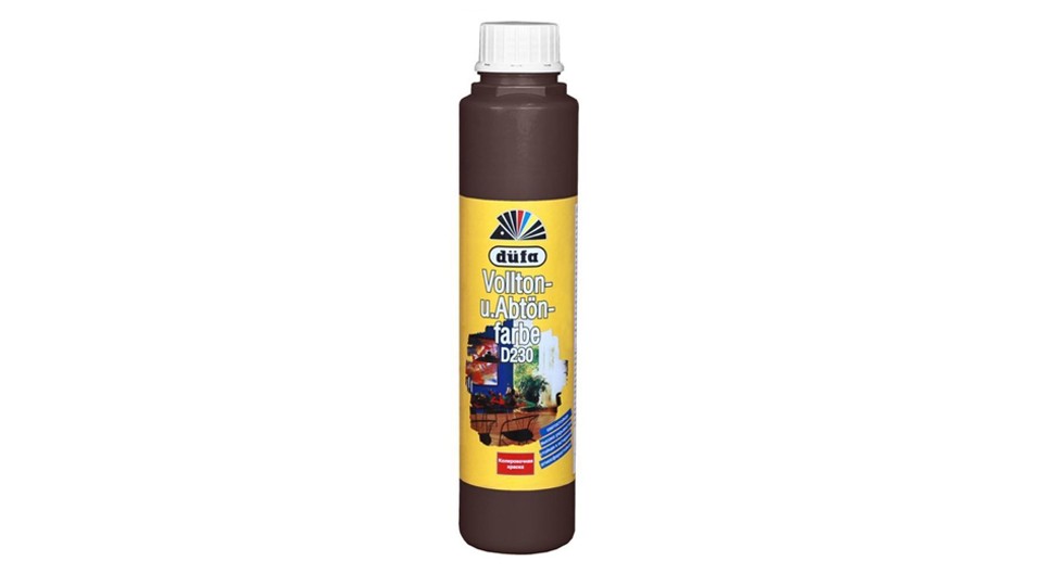 Water dispersion colorant Dufa Vollton und Abtonfarbe D230 114 black 750 ml